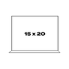 Illustration of a acrylic panel with dimensions 15 x 20.