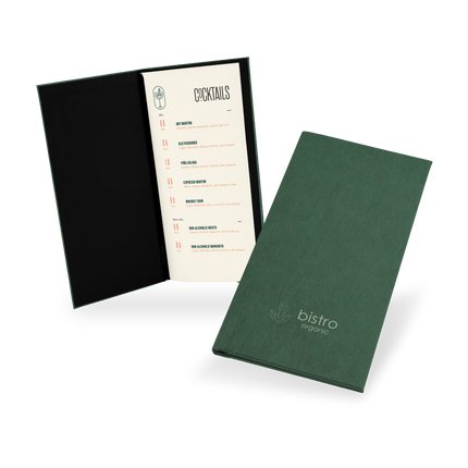Menu Cards Portrait with sliding system