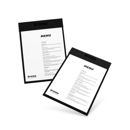 Magnetic Drinks Menu Holder | A4 & A5 Magnetic Menu Cover for Bars & Restaurants - Drinks menus - Peleman Industries NV