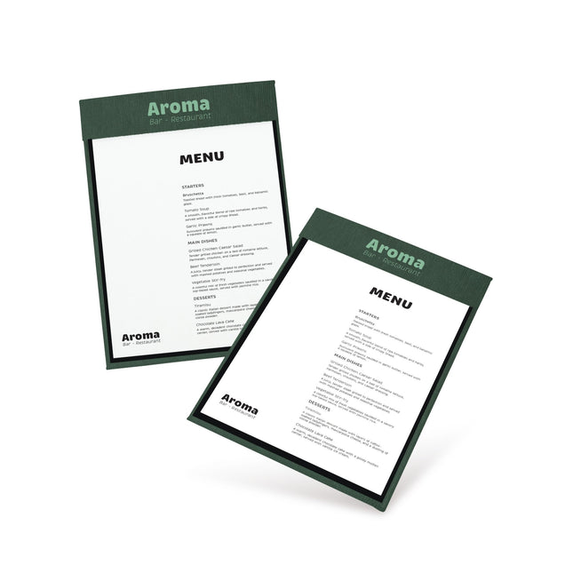 Magnetic Drinks Menu Holder | A4 & A5 Magnetic Menu Cover for Bars & Restaurants - Drinks menus - Peleman Industries NV