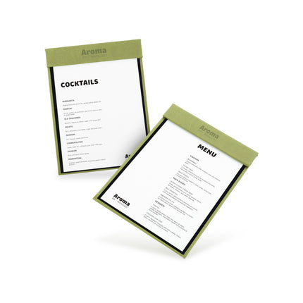 Magnetic Drinks Menu Holder | A4 & A5 Magnetic Menu Cover for Bars & Restaurants - Drinks menus - Peleman Industries NV