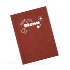 A4 Portrait / Vegan Leather - Redwood Brown / Design online