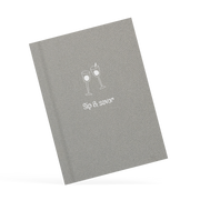 Gray menu with 'Sip & Savor' text and wine glass illustrations on a white background