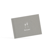 Gray wine menu with 'Sip & savour' text and wine glass illustrations on a white background