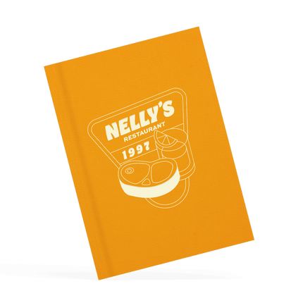  A4 Gele Menukaart Gepersonaliseerd voor Horeca