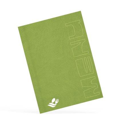 A4 Groene Menukaart met Logo voor Restaurants