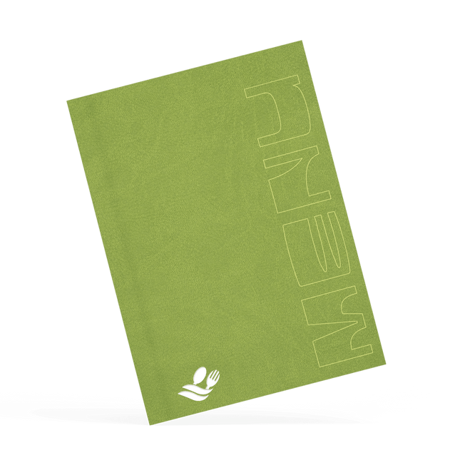 A4 Groene Menukaart met Logo voor Restaurants