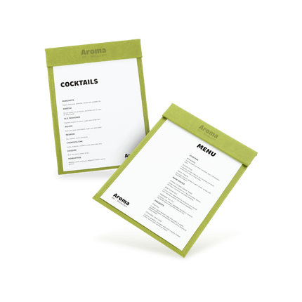 A5 Drankkaart met Magnetische Sluiting met Logo voor Bars