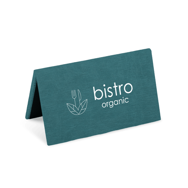 Blauw Reservatiebord met Logo voor Brasserie