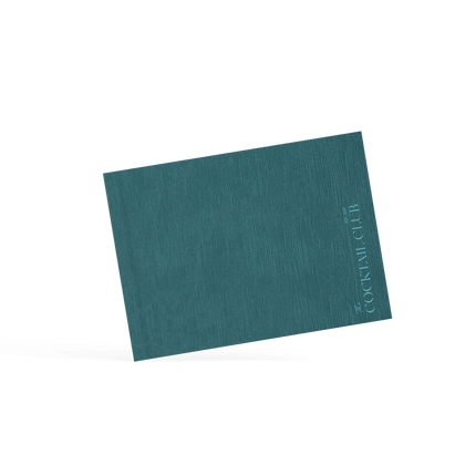 Blauwe Drankkaart met Schuifsysteem voor Cocktailbars