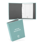 A4 Portrait / Vegan Leather - Aqua Blue / Online gestalten