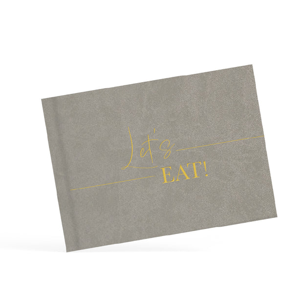 Bruine Menukaart met Gepersonaliseerde tekst: 'Let's Eat!'
