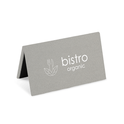 Cement Grijs Reservatiebord met Logo voor Brasserie