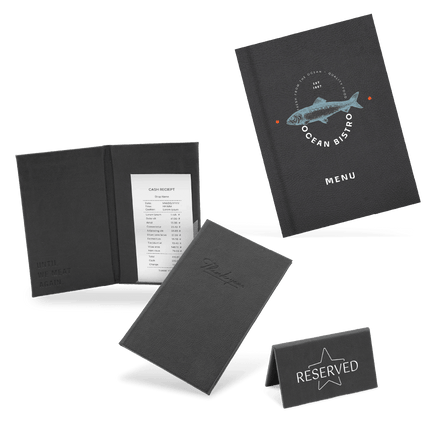 Essentials Starter Kit | Professional Hospitality Starter Kit for New Businesses - Menu Cards - Peleman Industries NV
