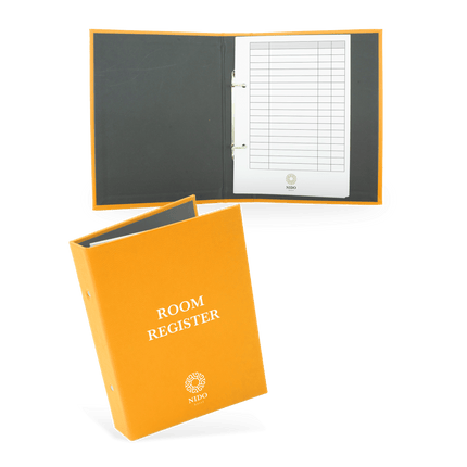 Gele Gastenboek Gepersonaliseerd voor Hotels