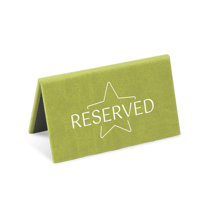 Groen Reservatiebord op Maat van Restaurants