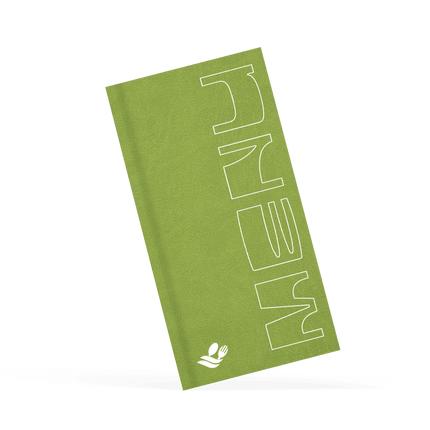 Groene Menukaart met Schuifsysteem voor Horeca Professionals