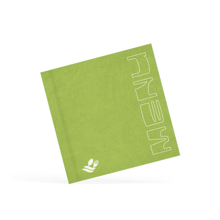 Groene Vierkante Menukaart op Maat voor Horeca