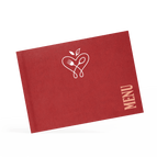 A4 Landscape / Vegan Leather - Beaujolais Red / Design online
