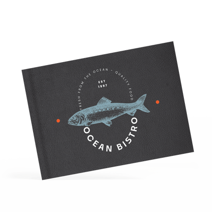 Liggende Menukaart met Schuifsysteem voor Bistro's