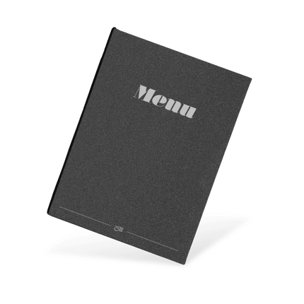Linnen Menukaart met Elasiek met Logo voor Brasseries
