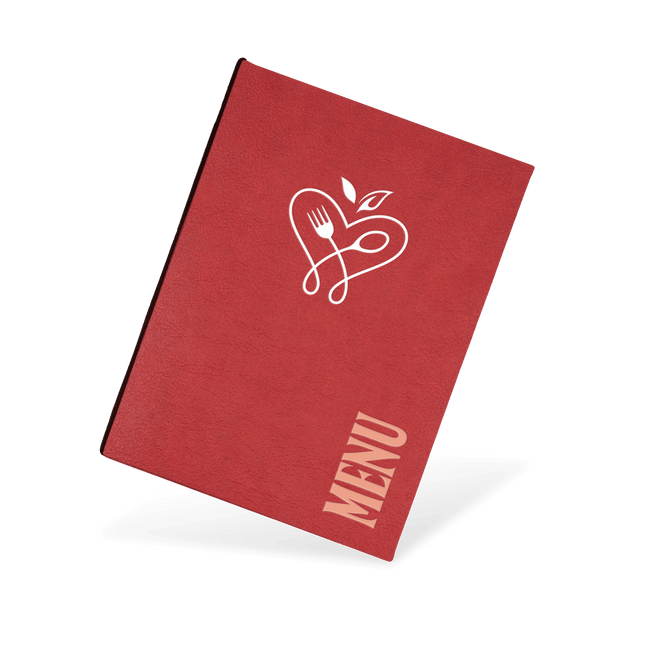 Menukaart met Elastiek Gepersonaliseerd voor Restaurants