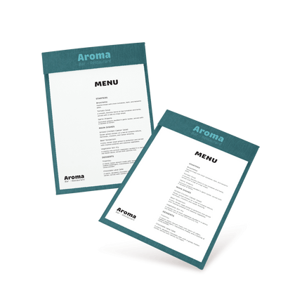 Menukaart met Magnetische Sluiting met Logo voor Restaurants