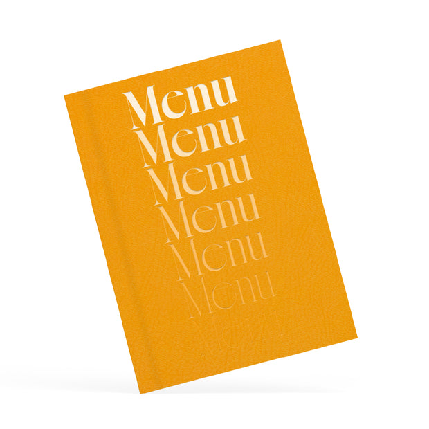 Oranje Gepersonaliseerde Menukaart