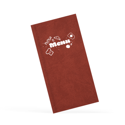 Rode Menukaart met Schuifsysteelm voor Horeca Professionals