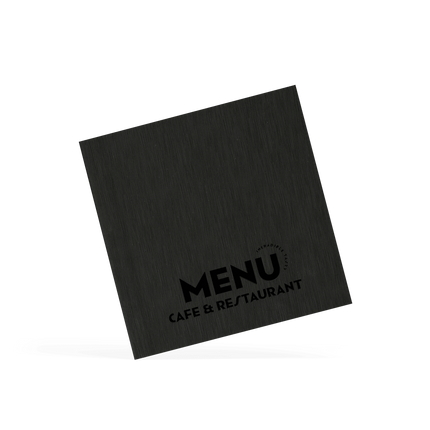 Vierkante Menukaart voor Café's en Restaurants