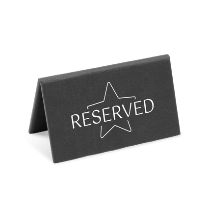 Zwart Reservatiebord op Maat van Horeca