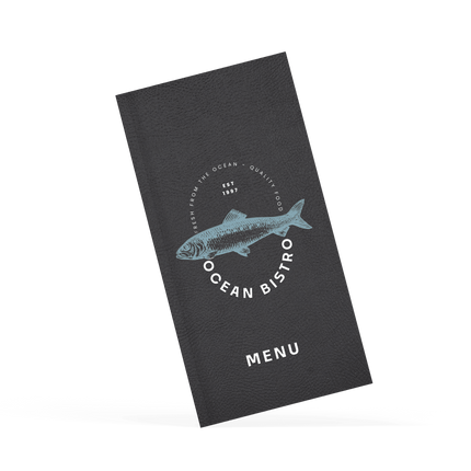 Zwarte Menukaart voor Restaurant's
