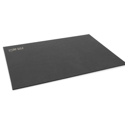 Zwarte Placemat met Logo voor Restaurants
